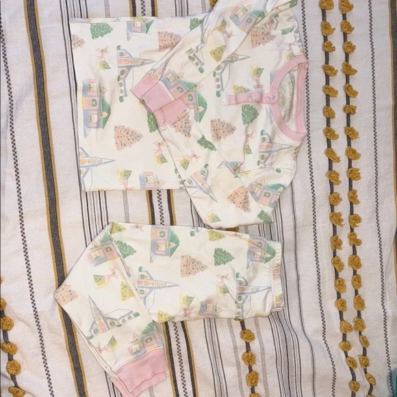 The Beaufort Bonnet Company Pink and Cream Pajama Set - Picture 1 of 3